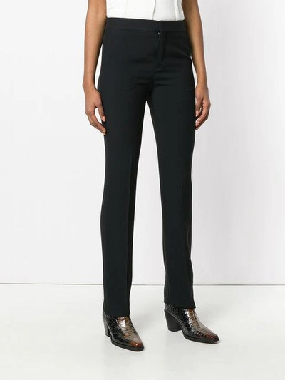 Shop Chloé Flared Tailored Trousers In Black