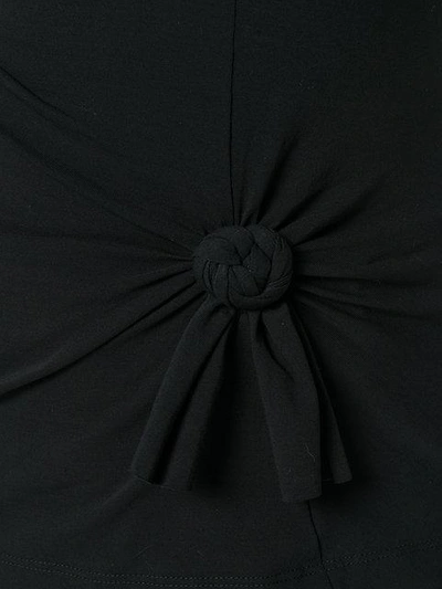 Shop Helmut Lang Knot Detail T In Black