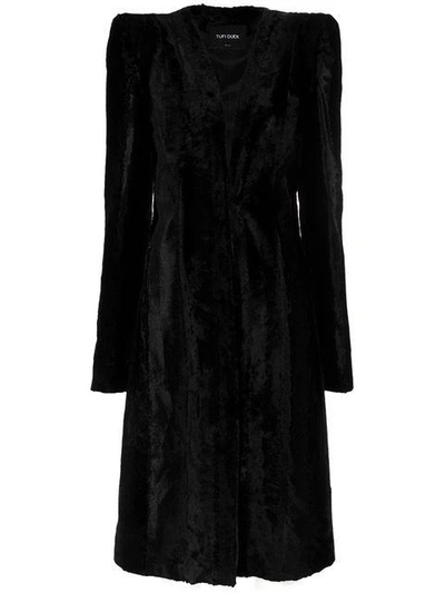Shop Tufi Duek Faux Fur Coat In Black