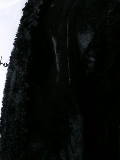 Shop Tufi Duek Faux Fur Coat In Black