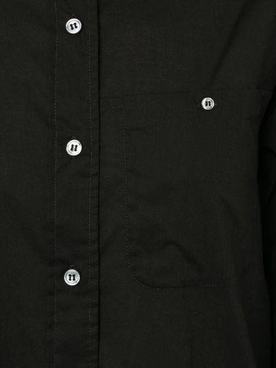 Shop Julia Jentzsch Long Button Front Shirt Dress - Black
