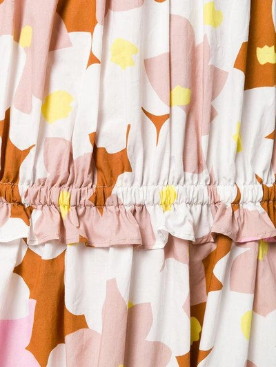 Shop Kenzo Floral Print Dress In Multicolour