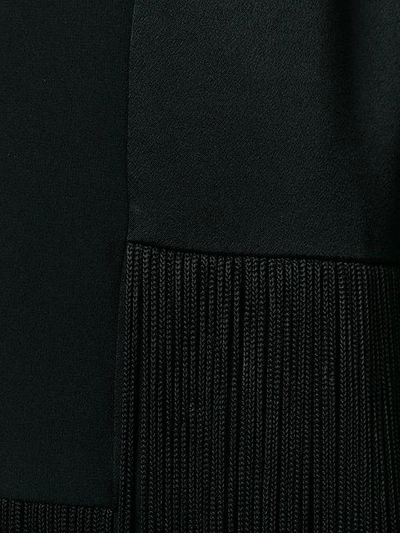 Shop Galvan Fringe Panel Jacket In Black