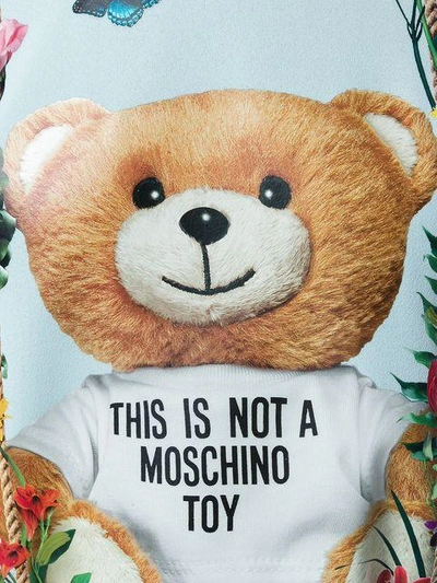 Shop Moschino Floral Teddy Bear Motif T-shirt