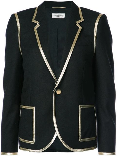 Shop Saint Laurent Classic Fitted Blazer