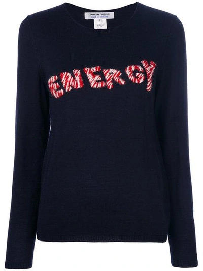 Energy刺绣毛衣