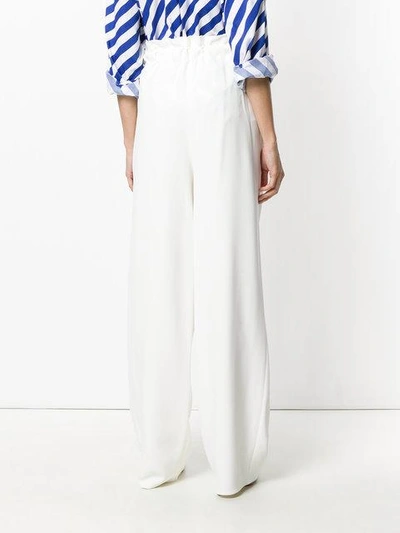 Shop Maison Rabih Kayrouz Belted Wide In White