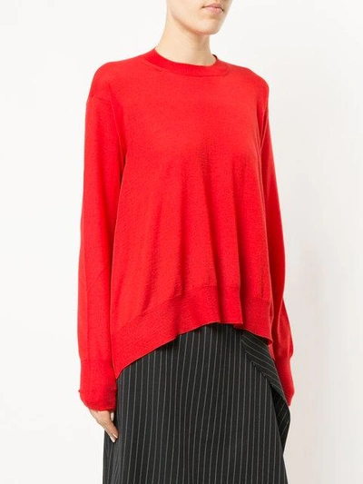 Shop Stella Mccartney Curved Hem Sweater