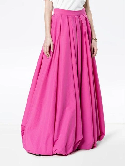 Shop Rosie Assoulin Maxi Parachute Skirt - Pink