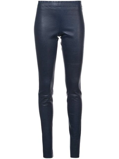 Shop Stouls Carolyn Skinny Trousers In Blue