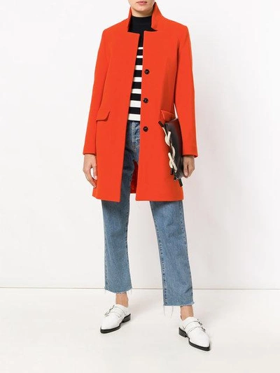 Shop Closed Concealed Buttoned Coat