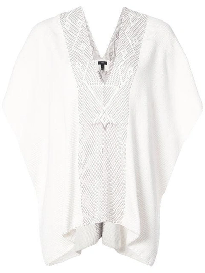 Shop Voz Copihue Manta Kaftan In White