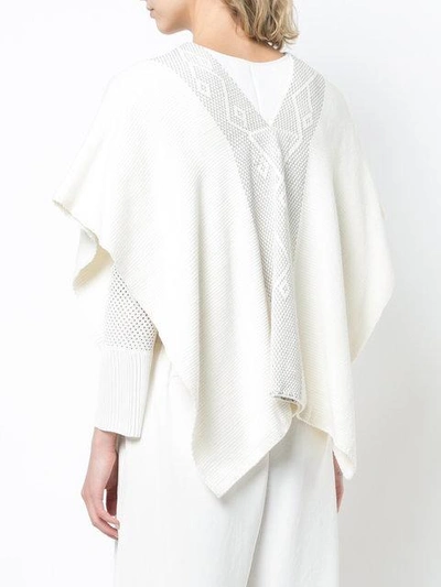 Shop Voz Copihue Manta Kaftan In White