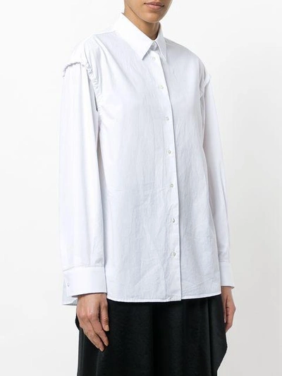 Shop Cedric Charlier Button Up Shirt In White