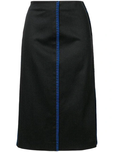 Shop Fendi Fitted Pencil Skirt