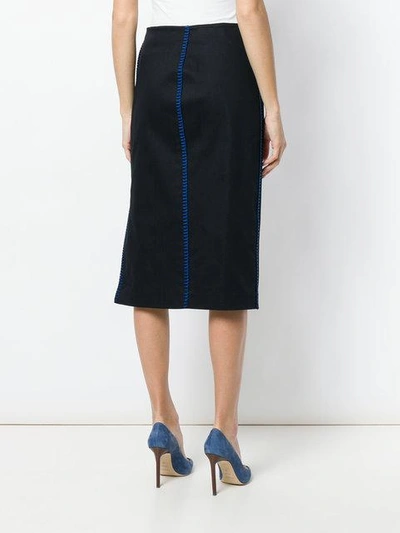 Shop Fendi Fitted Pencil Skirt