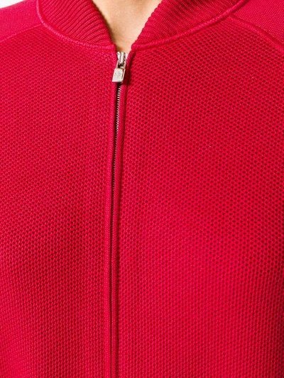 Shop Loro Piana Zipped Fitted Jacket - Red