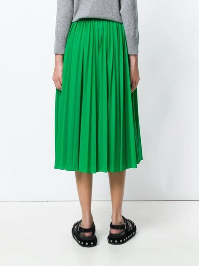 Shop Red Valentino Pleated Midi Skirt