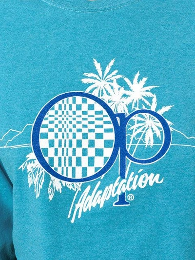 Shop Adaptation Logo Print Sweatshirt In Blue