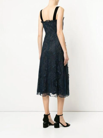 Shop Alexa Chung Embroidered Lace Midi Dress