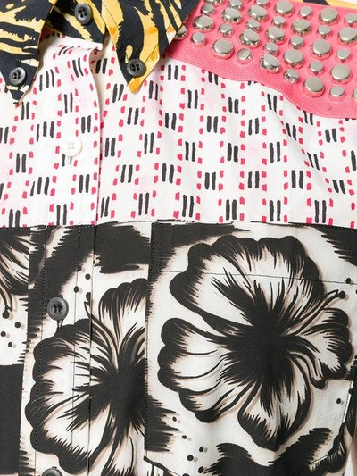 printed and studded shirt