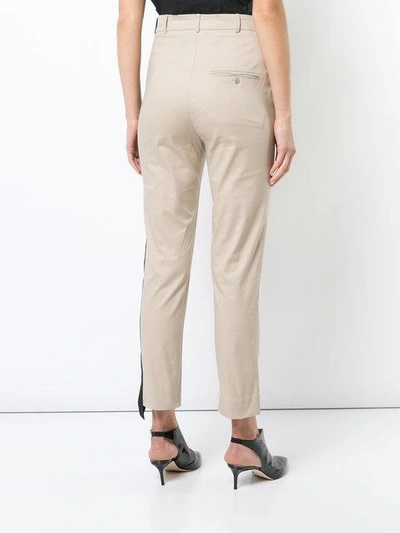 Shop Balossa Side Stripe Cropped Trousers