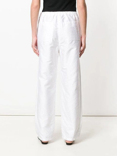 Shop Humanoid Jewi High-waisted Trousers In White