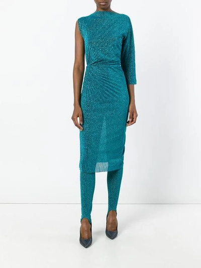 Shop A.f.vandevorst Asymmetric Pleated Dress