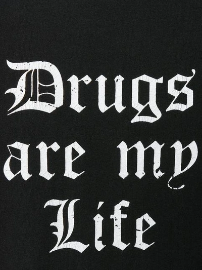 Shop Amiri Drug Life Oversized T-shirt - Black