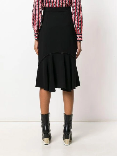 Shop Altuzarra Studded Over-the-knee Skirt - Black
