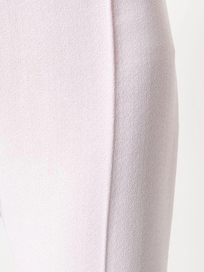 Shop Antonio Berardi Crop Flare Trousers In Pink