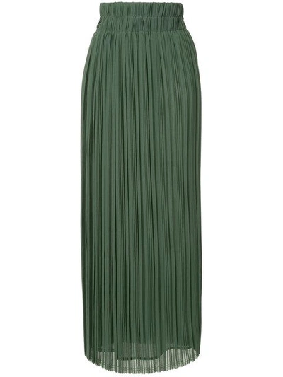 Shop P.a.r.o.s.h . Palazzo Pleat Skirt - Green