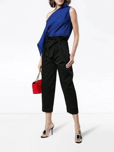 Shop Roland Mouret Middlesmoor One Shoulder Top In Blue