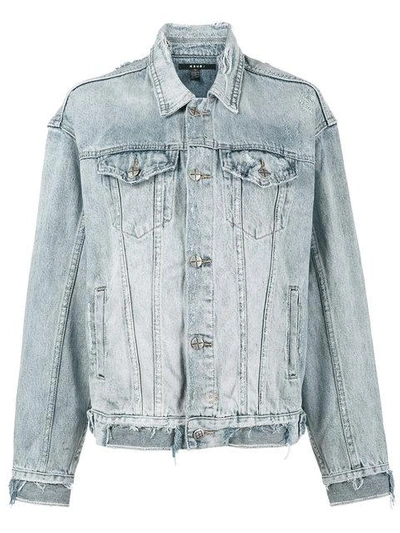 Shop Ksubi Oversized Denim Jacket - Blue