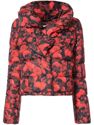 Shop Givenchy Floral Print Puffer Jacket