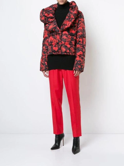 Shop Givenchy Floral Print Puffer Jacket