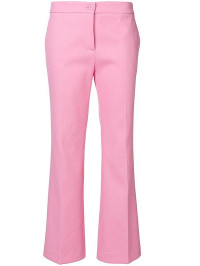 Shop Boutique Moschino Cropped Tailored Trousers