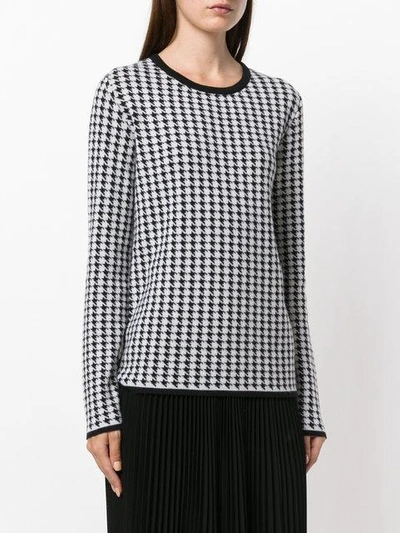 Shop Giambattista Valli Houndstooth Pattern Jumper