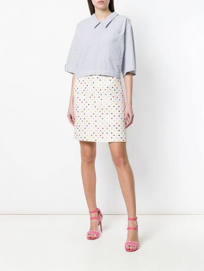 Shop Valentino Polka Dot Pencil Skirt