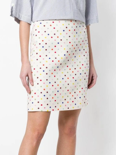 Shop Valentino Polka Dot Pencil Skirt