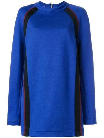 Shop Marni Oversized Sweatshirt Dress - Blue