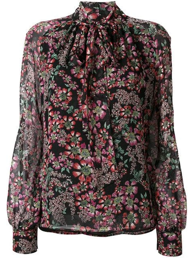 Shop Giambattista Valli Floral Print Blouse - Multicolour