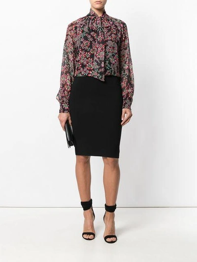 Shop Giambattista Valli Floral Print Blouse - Multicolour