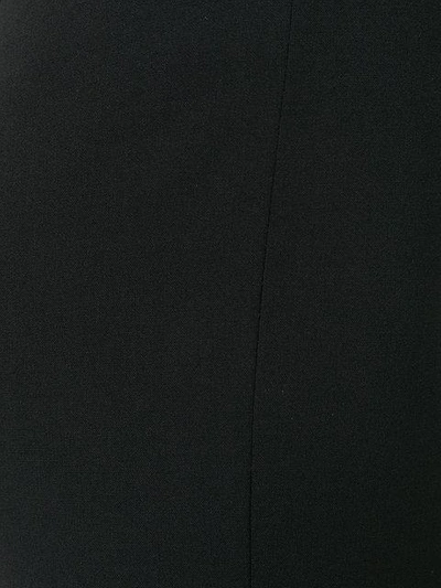 Shop Emporio Armani Straight Tailored Trousers In Black