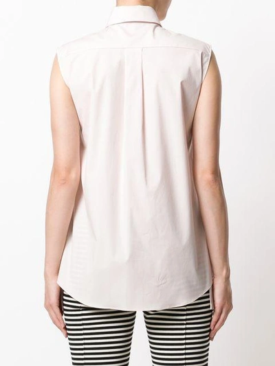 Shop Jil Sander Flared Sleeveless Shirt