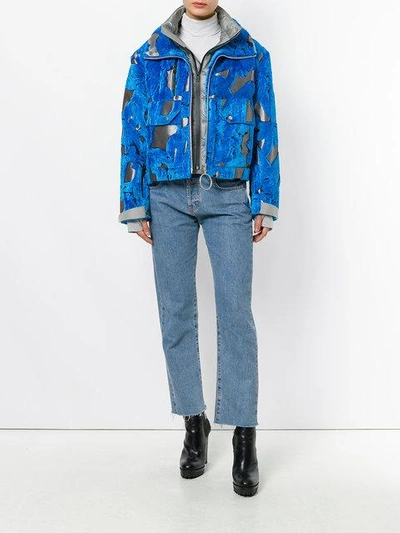 Shop Off-white Abstract Patch Jacket
