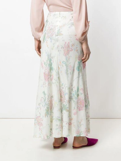 Shop Ralph Lauren Floral Flared Skirt In 001