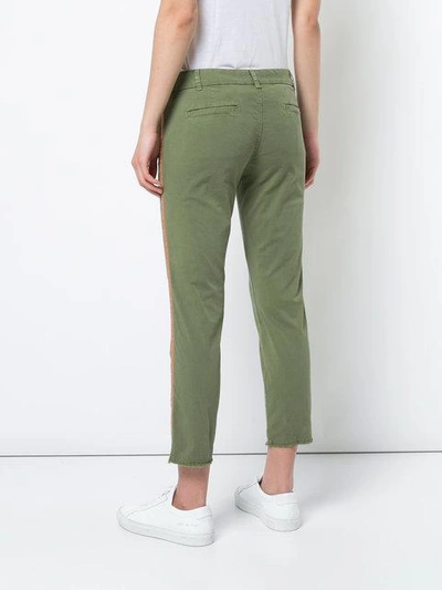 Shop Nili Lotan Cropped Chino Trousers - Green