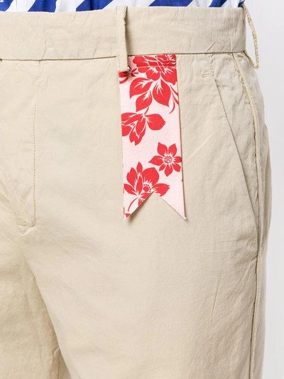 Shop The Gigi Irma High Waist Cropped Trousers In Neutrals