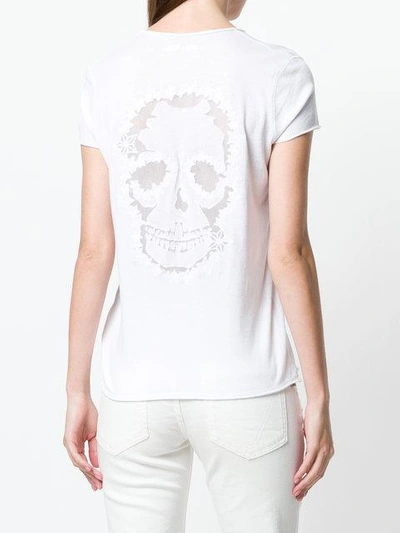 Shop Zadig & Voltaire Story Fishnet Skull T-shirt